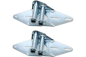 WULANKD 2 Packs Garage Door Hinges #3 with Galvanized Finish - Heavy Duty 14 Gauge Steel, Suitable for Residential/Light Commercial Garage Door Replacement