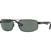 Ray-Ban mens Rb3445 Rectangular Sunglasses
