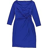 Ralph Lauren Womens Twisted-Knot Sheath Dress