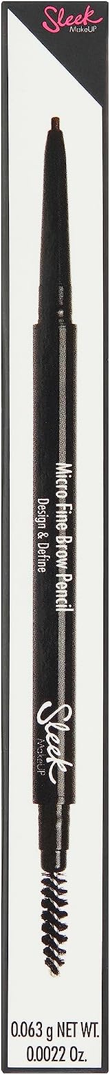 Sleek MakeUP Brow Pencil Micro Fine Medium Brown Waterproof Dual Ended view 2