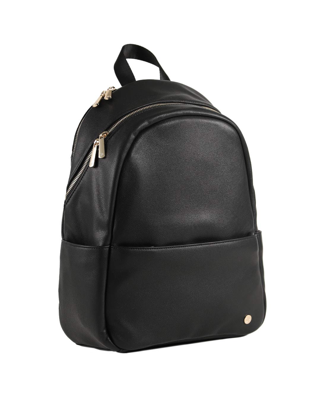 Little Unicorn - Skyline Backpack - Diaper Bag - Premium Vegan Leather - 5 Interior Storage Pockets (Black)