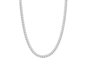 Evegfts Silver Chain | Gold Chain for Men, 3.5/5/6/9/12MM Men Necklaces Cuban Link Chain Necklace for Men Women Super Sturdy 