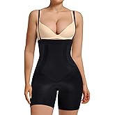 SHAPERX Shapewear for Women Tummy Control Open Bust Thigh Slimmer Body Shaper