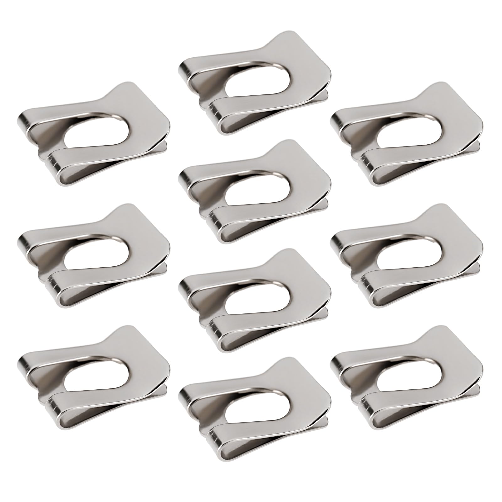 Create idea 10pcs Clevis Clip Fastener for Pin Diameter M6 Nickel 65 Manganese Speed Fasteners Clips Clamp U Nut Clips Screw(14.2x11.3x6mm)