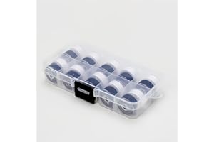 1 Set Plastic Prewound Sewing Bobbins, Universal Replacement Fittings for Embroidery & Sewing Machines, DIY Sewing Thread Spo