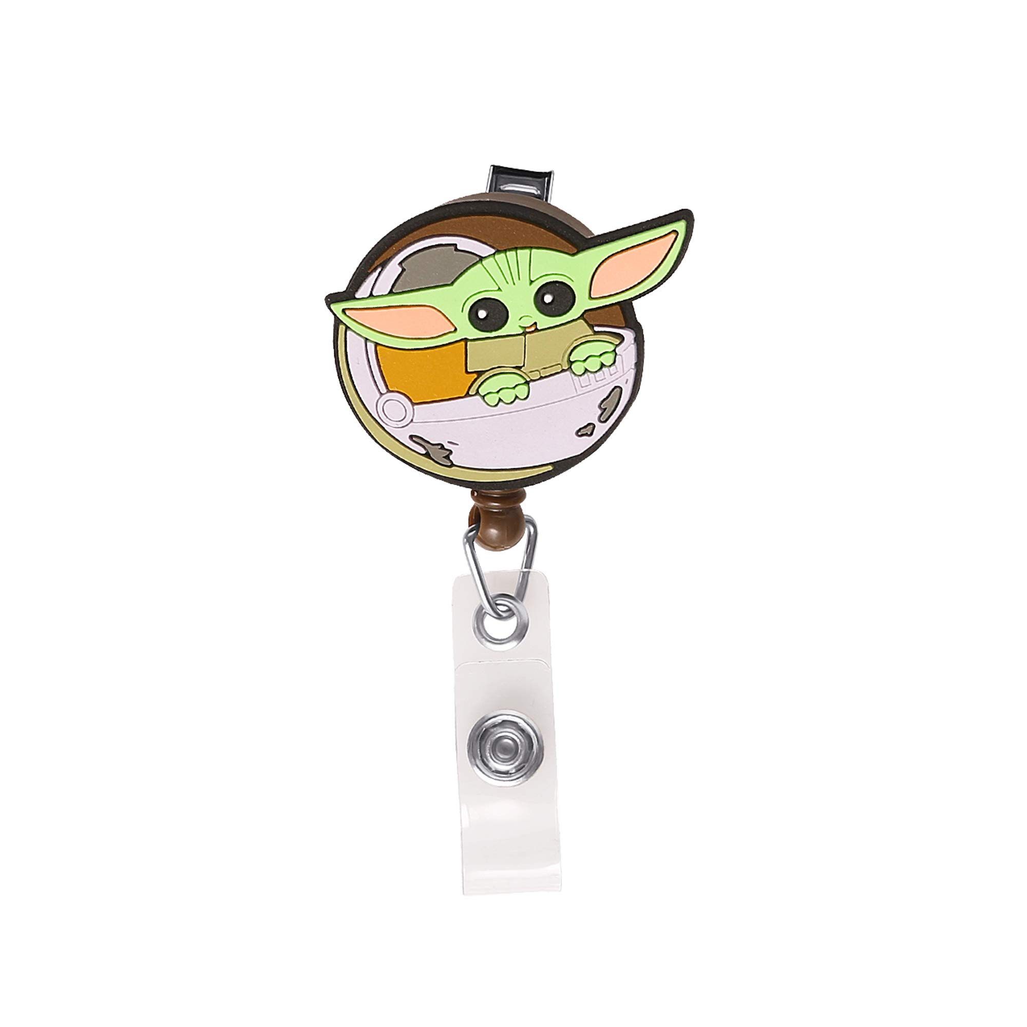 Disney Star Wars The Mandalorian Grogu The Child Retractable Badge Reel, Official License
