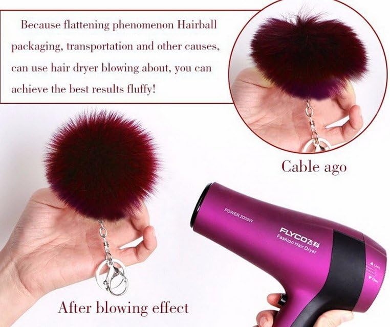 Porte-clés Bigood Mignon Porte-clés Trousseau Artificiel Fourrure