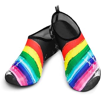 sibina Attractive Men Women Soft Shoes Exercise Beach Dance Swim Slip On Shoes Non-Slip Colorful