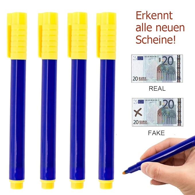 10 Pack Bank Note Detecter Pens Money Marker Checker Banknotes