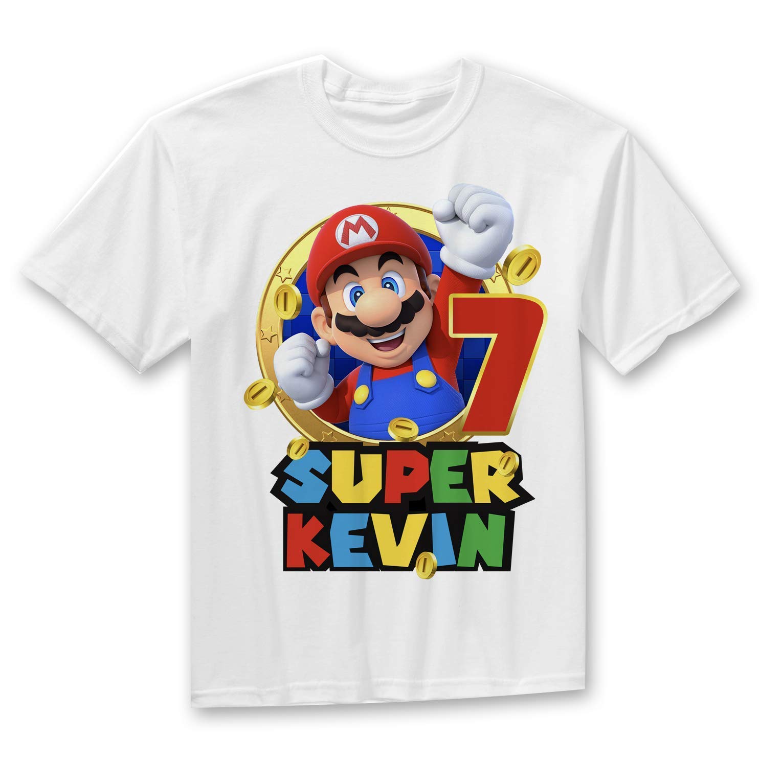 Super Mario birthday shirt, Super Mario family shirts, Super Mario