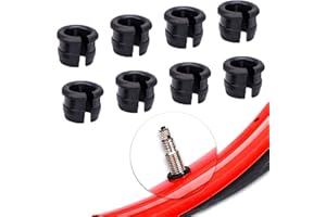 KOTESLLOE 8 Pcs Presta Valve to Schrader Rim Hole, Wheels Manufacturing Presta Valve Saver, Convert Shrader to Presta Valve Stem Grommet, Schraeder Presta Wheel Rim Adaptor Converter