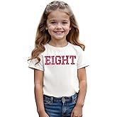 IZYJOY Birthday Girl Shirts 2nd 3rd 4th 5th 6th 7th 8th 9th Girl Birthday Tshirt Kid Bday Outfit Sequin Embroidered Party Tee