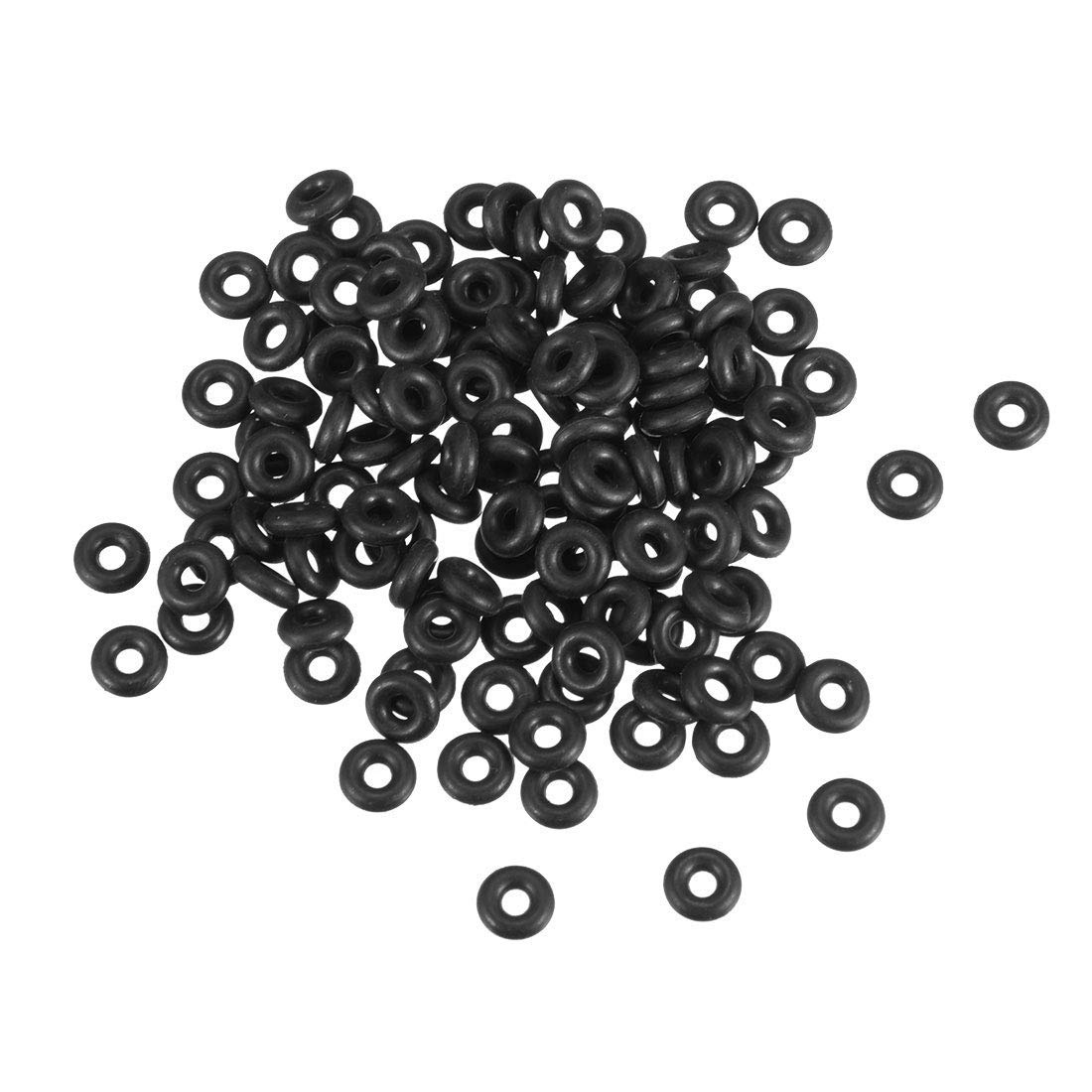 TA-VIGOR 250Pcs Nitrile Rubber O-Rings, 6mm OD 2mm ID 2mm Width Rubber Washers Spacer O-Rings Gasket kit, Metric Sealing Gasket for Hose, Faucet, Automotive, Plumbing