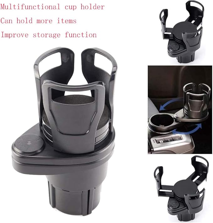 2in1 Car Cup Holder Extender, an Extender with A 360