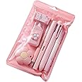 7 Pcs Cute Pink Stationery Set Kawaii School Supplies Office Supplies Including Ballpoint Pens Pencil Sharpener Highlighter Correction Tape Ruler Utility Knife (Pink)