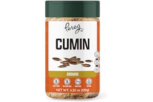 Pereg Ground Cumin Powder (4.25 oz) | Ground From Whole Cumin Seeds | Cumin Seasoning | Indian Spice | Non-GMO, Gluten-Free, Non-Irradiated | Supports Healthy Appetite & Digestive Functions