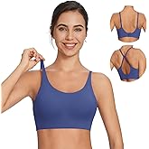 baleaf Sweatleaf Adjustable Sports Bras for Women, Padded Racerback Yoga Bra, High Impact Molded Cup Workout Bra