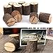 Rustic Wood Table Numbers Holder Stump Memo Clip Holder Picture Memo Note Photo Clip Holder Party Decorations Wedding Table Name Card Holder Message Clip (20PCS)