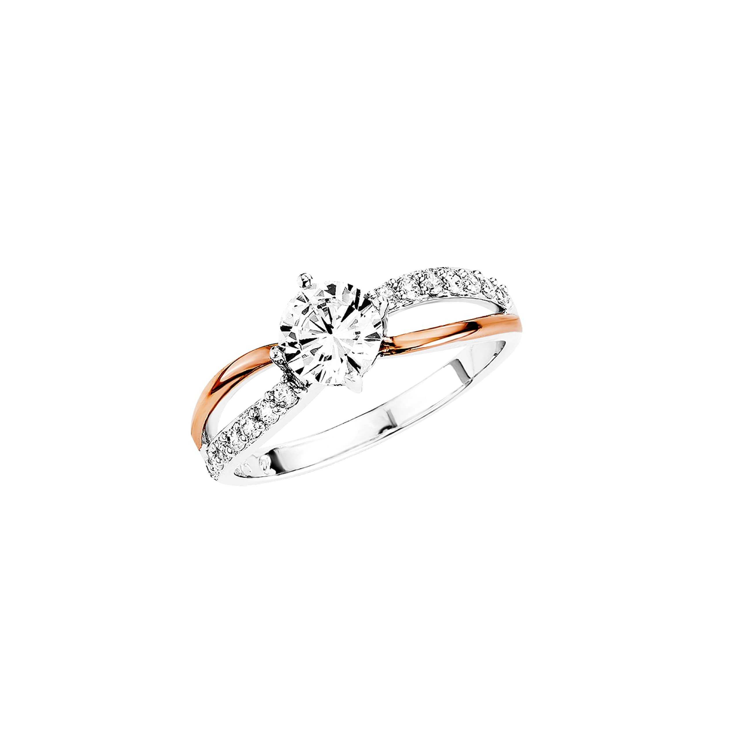 Amor Ring Women Rings, with Zirconia synth., Multicolor, Comes in jewelry gift box, 9293261