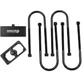 2 Inch Leaf Spring Lowering Block Kit with U-Bolts &amp; Hardware | Billet Aluminum,2-1/2" Wide, 5" Long