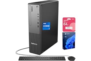 Lenovo ThinkCentre Small Form Factor Business Desktop, 13th Gen Intel Core i7-13620H, 32GB DDR5, 1TB SSD, HDMI, VGA, Wi-Fi, Wired KB & Mouse, Windows 11 Pro, Bundle with Adata 64GB USB Flash Drive