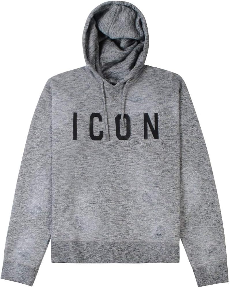 Dsquared2 DSquared2 ICON Logo Hoodie Grey Extra Extra Large: Amazon.co ...