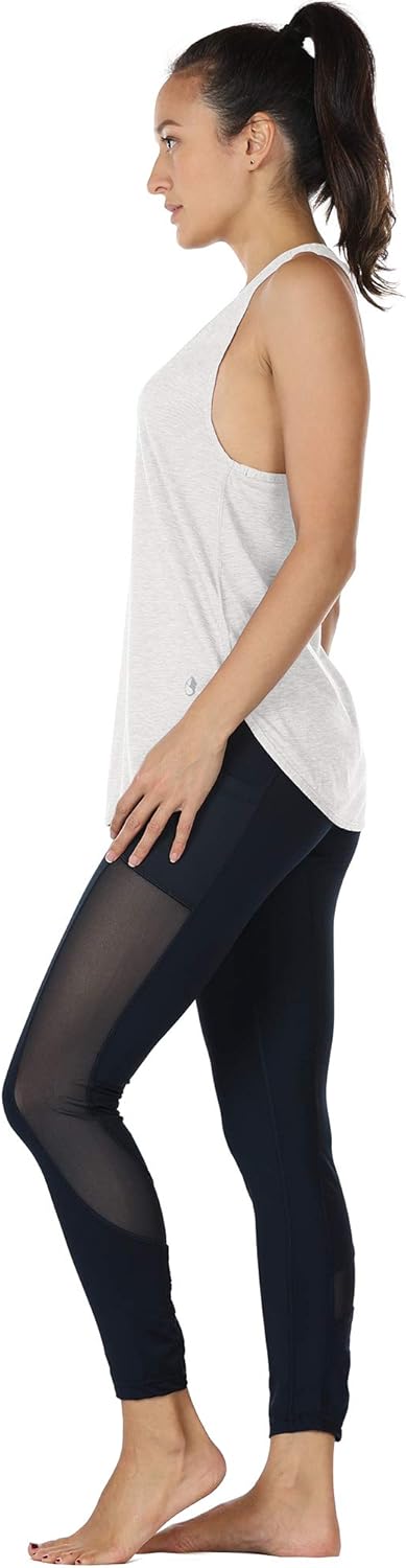 icyzone Workout Tank Tops for Women - Athletic Yoga Tops, Racerback Running Tank Top(Pack of 2): Clothing