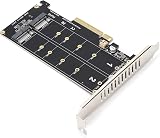 Yoidesu Dual M.2 NVMe SSD to PCIe X8 Adapter Card M Key Hard Drive Converter view 6