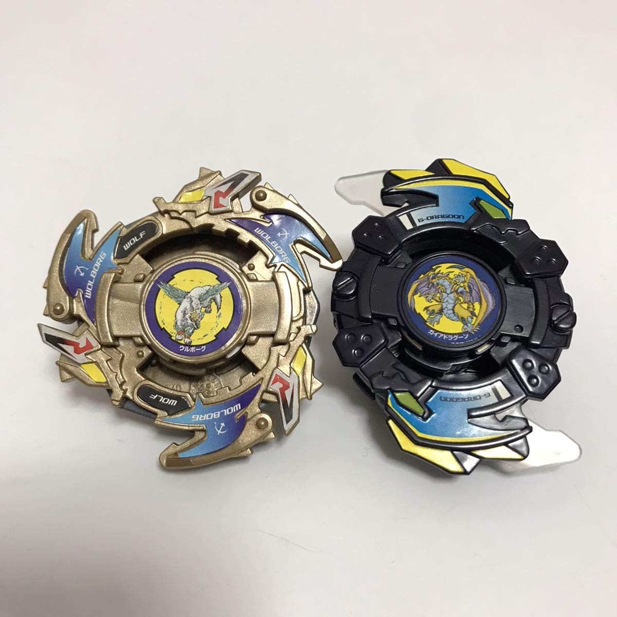 極美品 爆転シュート ベイブレード ウルボーグ2 ゴールド ガイアドラグーン スペシャルカラー ブラック 2個セット ランダムブースター 改造対戦型トイ ホビー Amazon