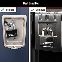 Master Lock Covered Aluminum Locker Locks with Key