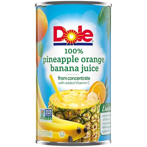 Dole 100% pine-Orange banana Juice from concentrate (038900009427)