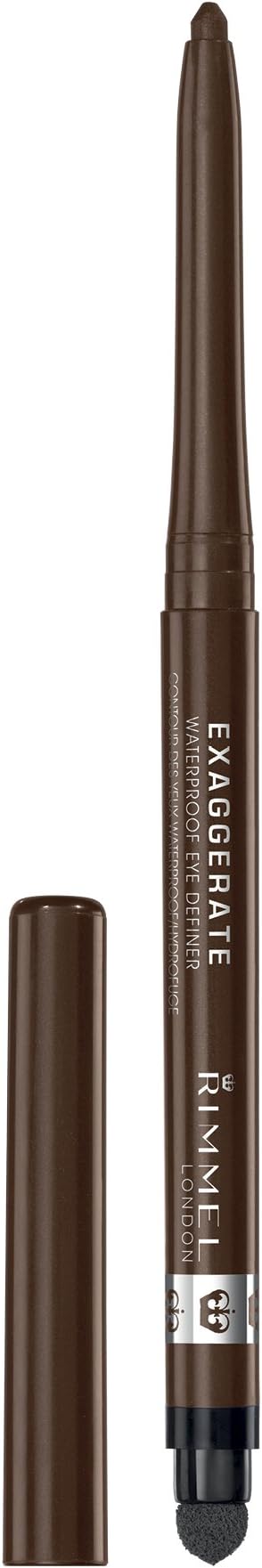 Rimmel Exaggerate Waterproof Eye Definer Rich Brown 0.28g - Brand New