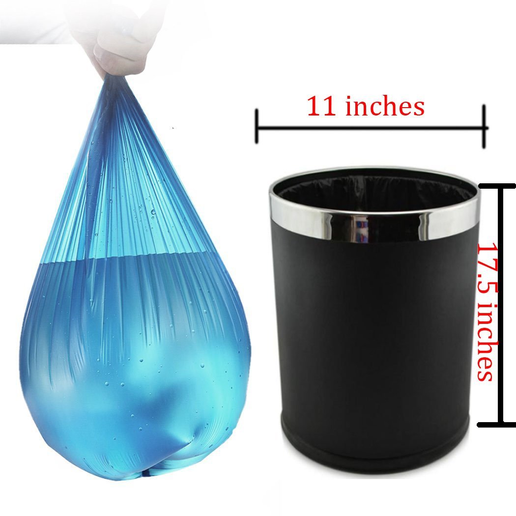 Small Trash Bags, Urcolor 5 Gallon Garbage Bags For Office, Home Waste Bin, 150 Counts 5 Color