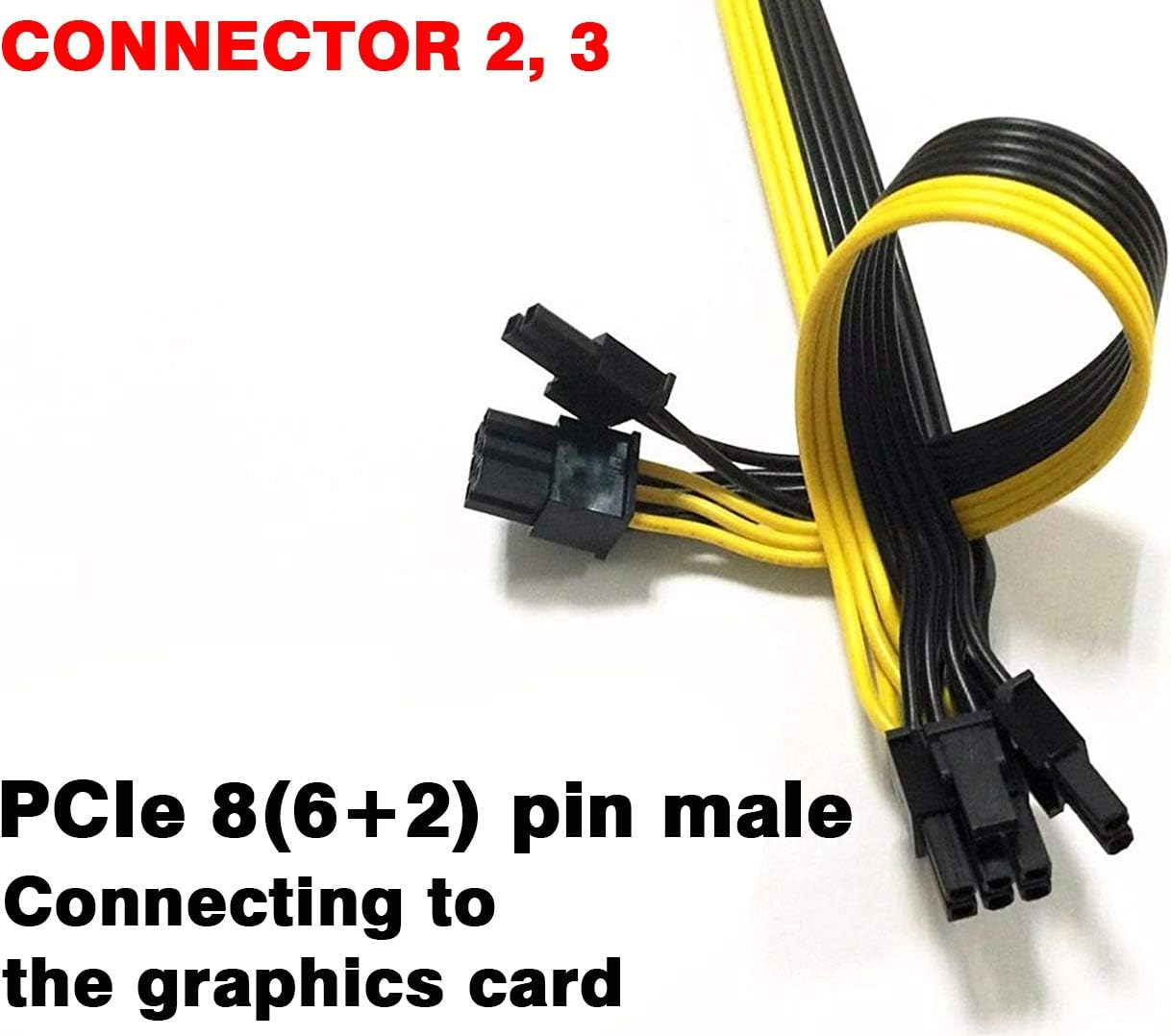 Power Cables Atx 8 Pin Male To Dual Pcie 8 Pin Male Teamprofitcom Power Adapter Cable For Corsair Only Modular Power Supply 24 12 Inches 6 2 Computers Accessories