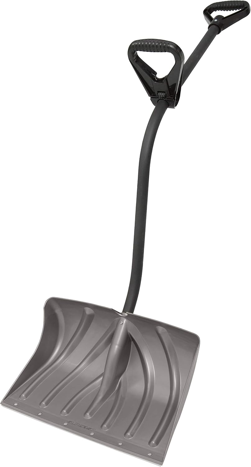 Suncast SC3950 Double Grip Ergonomic Snow Shovel/Pusher Combo With Non