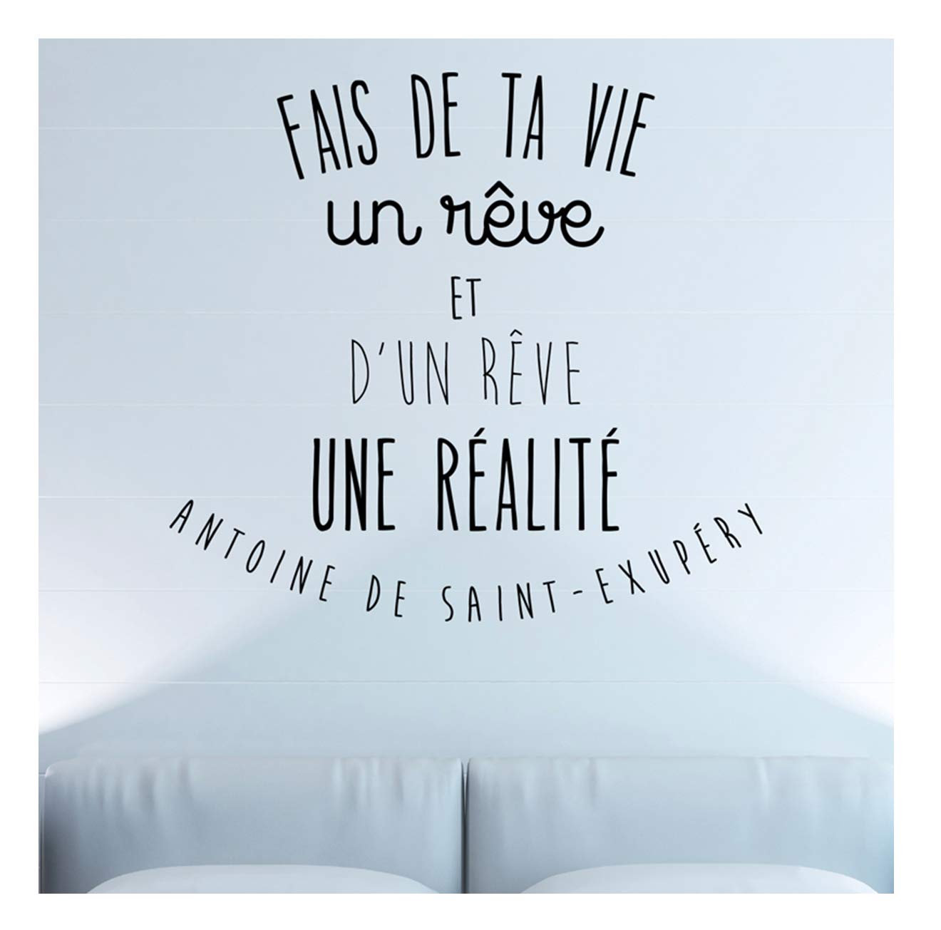 Ambiance-Live “Fais de Ta Vie un Rêve” Sticker - Black