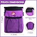Pet Parade Boutique Dog & Puppy Treat Pouch, Training Treat Bag with Built-in Waste Bags Dispenser, Shoulder Strap & Extended Waist Belt