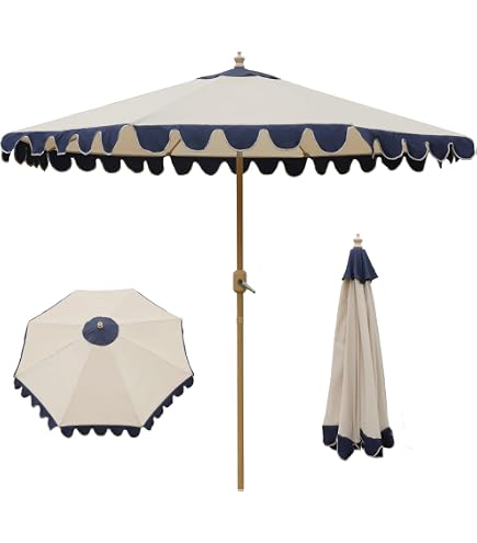 FiberBuilt 9 ft. Alunimum Wind Resistant Patio Umbrella : Patio, Lawn & Garden
