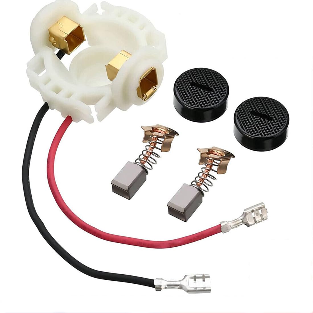 FiTspi Carbon Brush Holder Kit (Brush Holder + Brush + Cover) for Makita BGA450 BGA452 DGA452 643954-4 CB430