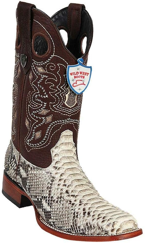 Python square toe boots Clearance