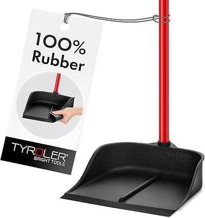 Tyroler Bright Tools Magic Dustpan Natural Rubber 93cm Handle Stand-Up