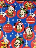 Disney's Mickey Mouse Christmas Gift Wrapping Paper --20 Square Feet 1 Roll