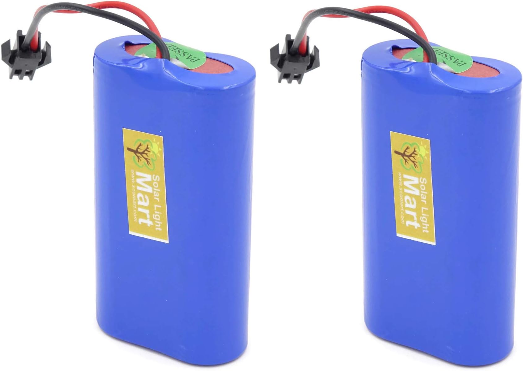 2-Pack 4000mAh Rechargeable Lithium Battery with Quick Connector