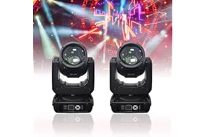 2Packs Mini Beam 230W 7R Moving Head DMX Light Professional Stage Beam Lighting for Show Disco Dj Club Light Nightclub KTV Op