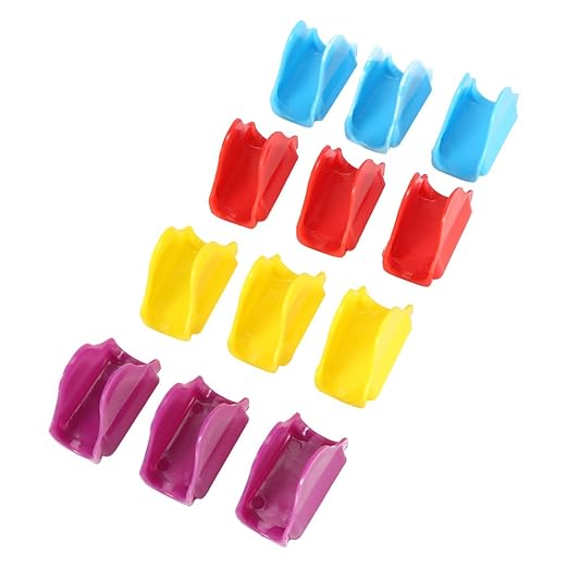 Fdit 12 pcs Molde de Taco Colorido plástico no tóxico apilable ...