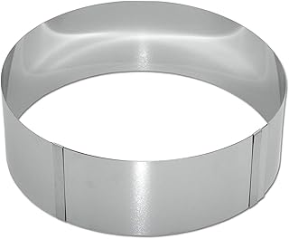 chg 8096-05 Tortenring, h = 8,0 cm, stufenlos verstellbar von 15,0 - 30,0 cm