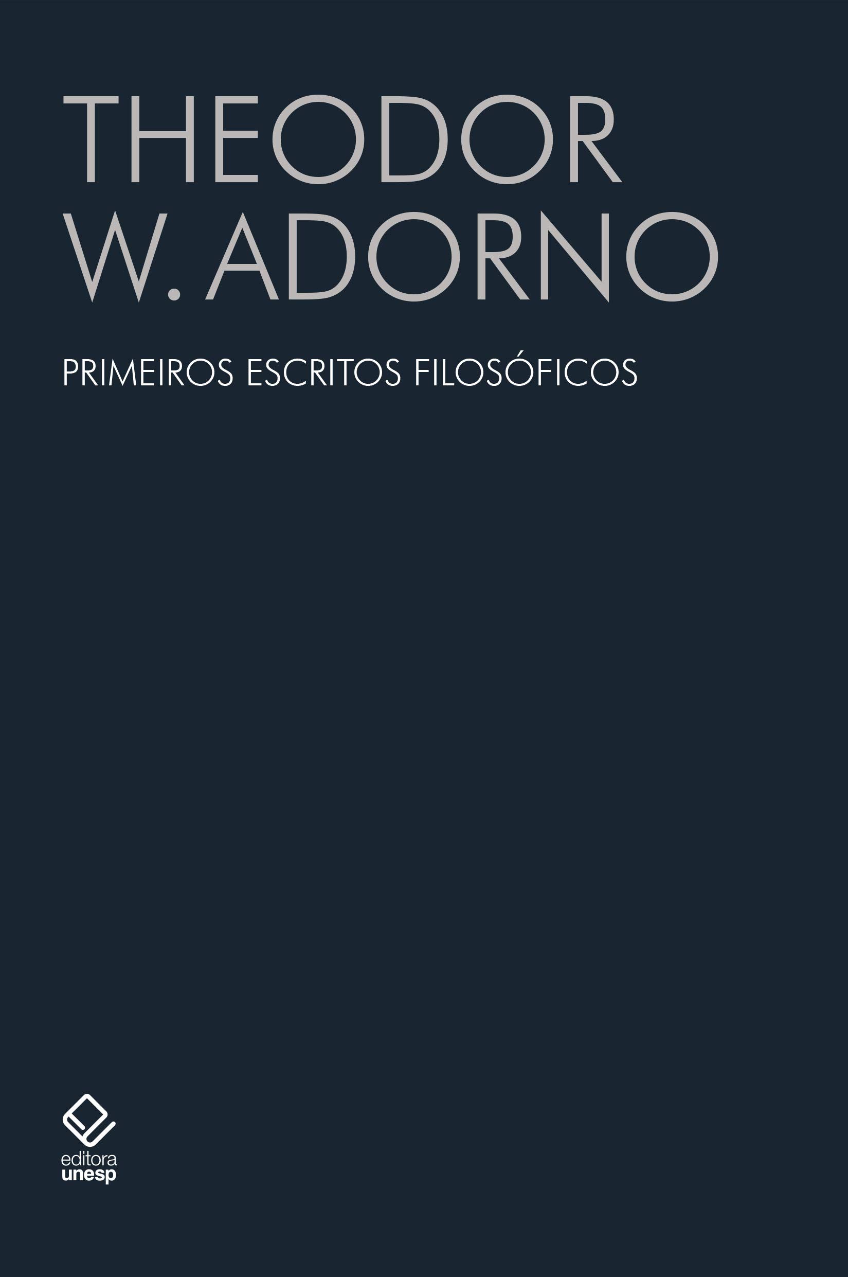 Primeiros Escritos Filosoficos Em Portugues Do Brasil Theodor W Adorno Amazon Com Books
