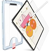 KCT Paperfeel Glass Screen Protector Compatible with iPad Pro 11 inch (2022&2021&2020&2018) / iPad Air 5th/4th (10.9 inch, 2022/2020) Draw as Paper, Anti Glare, EZ Kit | Tempered Glass, Screen Protector, Draw as Paper, with Matte Surface, EZ Kit