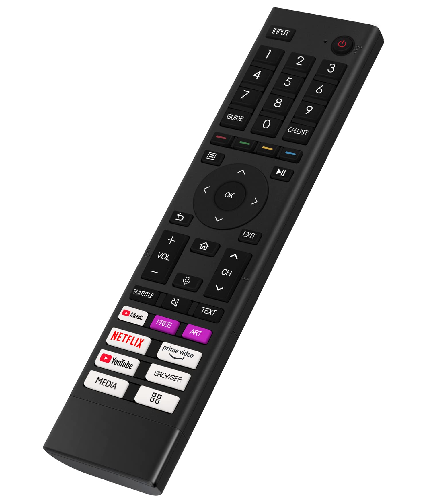 Replaced Remote Fit for Hisense TV ERF3N80H 70A6BG 75A6BG 85A6BG 43A6BG 43A6CG 43A6DG 43A6DGCH 43A6EG 43A6FG 43A6GG 43A6HG 43A6EGCH 43A6BGTUK 43A6CGTUK 43A6EGTUK 43A6FGTUK 50A6BG 50A6CG 50A6DG