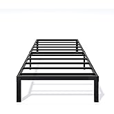 LUMUNANCE Metal Bed Frame Twin XL Size - 12 Inch Heavy-Duty Twin XL Platform Bed Frame No Box Spring Needed, Easy Assembly, Noise-Free, Sturdy Mattress Foundation, Underbed Storage Space